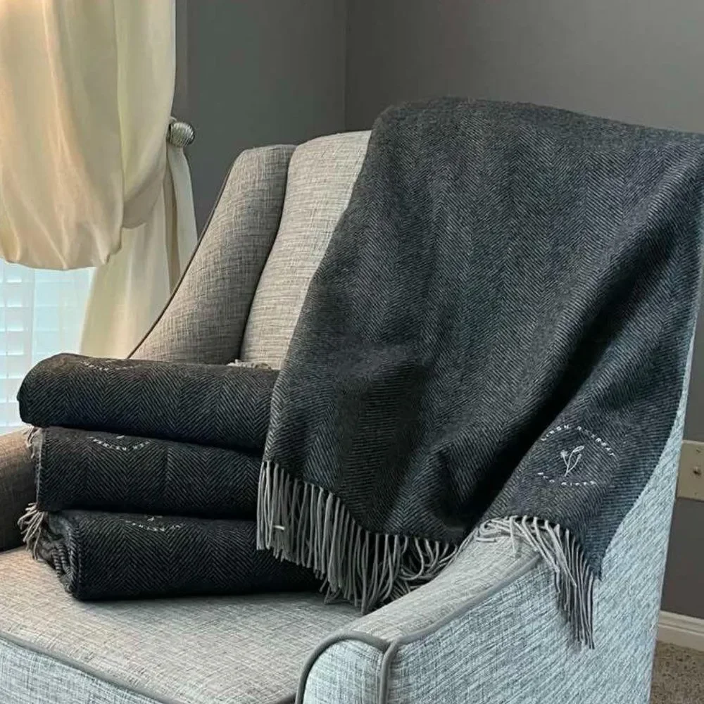 Mongolian 100% WOOL Blanket Throw